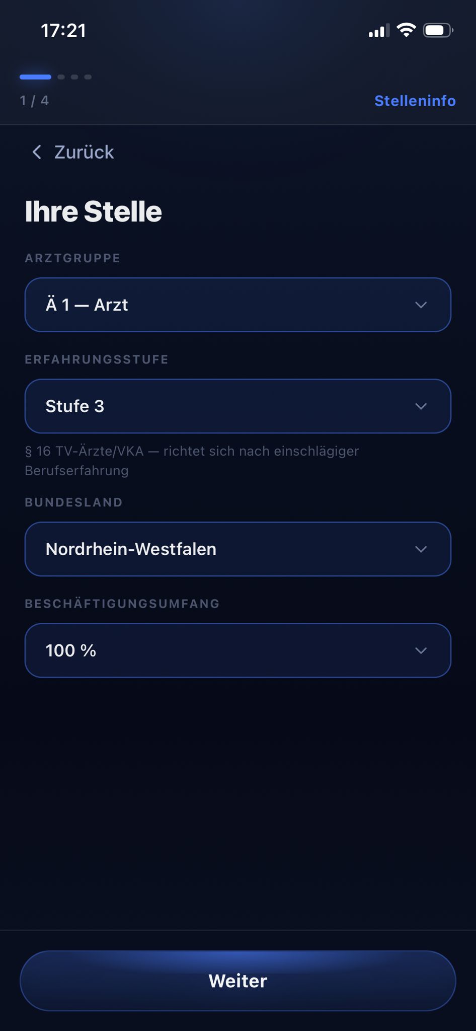 DocTarif Eingabemaske